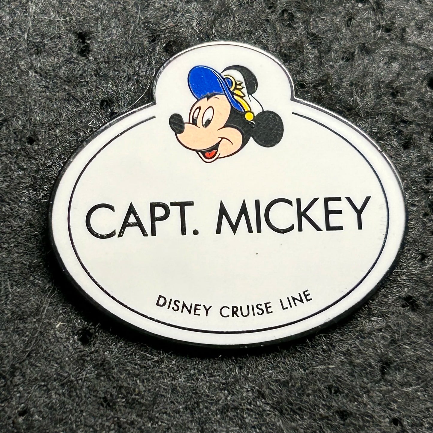 Vintage - Captain Mickey - Disney Cruise Line - Name Tag - Disney Pin