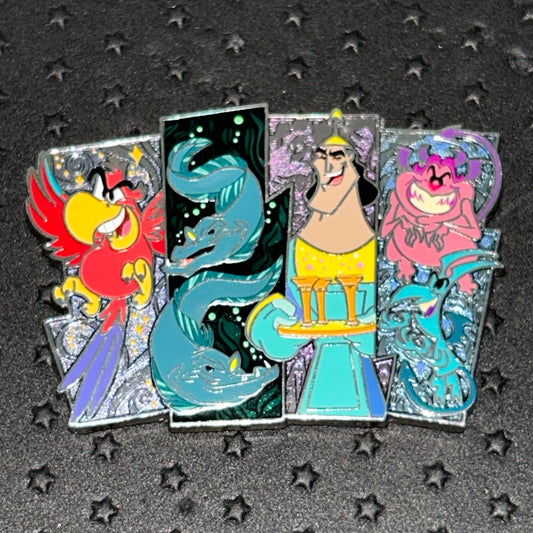 2022 - Kronk, Flotsam/Jetsam, Iago, and Pain/Panic - Villain Henchman - Disney Pin