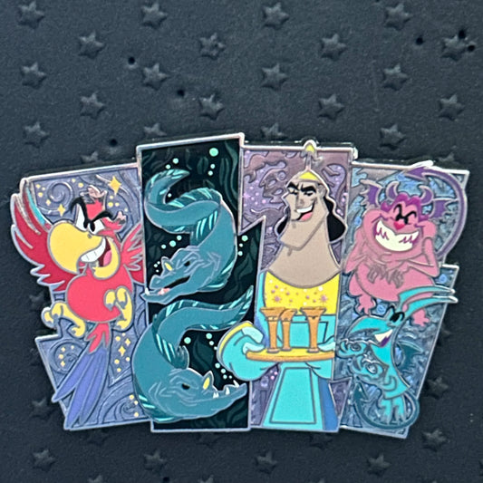 2022 - Kronk, Flotsam/Jetsam, Iago, and Pain/Panic - Villain Henchman - Disney Pin
