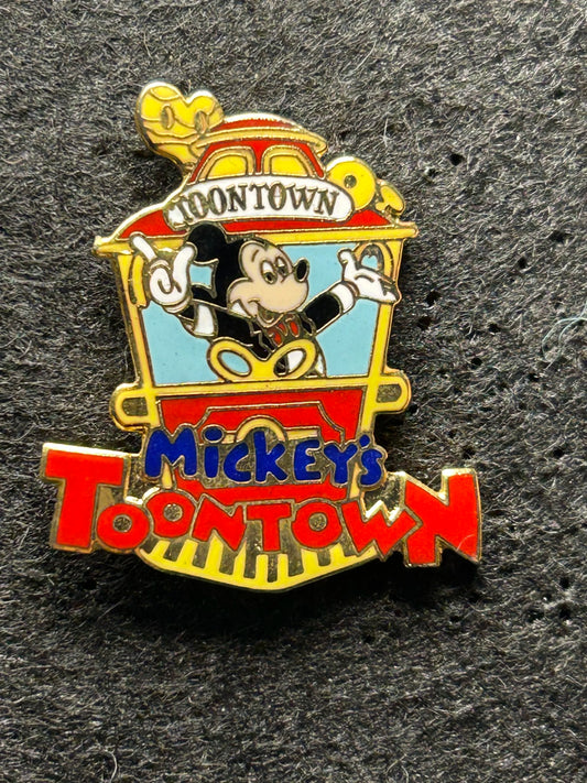 1990 - Mickey Mouse - Toontown Jolly Trolley - DLR - Disney Pin