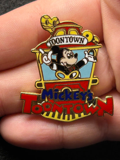 1990 - Mickey Mouse - Toontown Jolly Trolley - DLR - Disney Pin