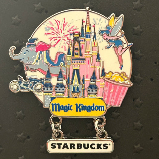 2024 - Starbucks - Dangle - MGK - WDW - Tinker, Tron, and Dumbo - Disney Pin