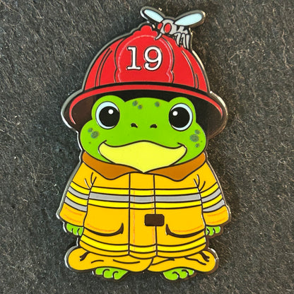 2025 - Froggy Fireman - Critter Careers Pin