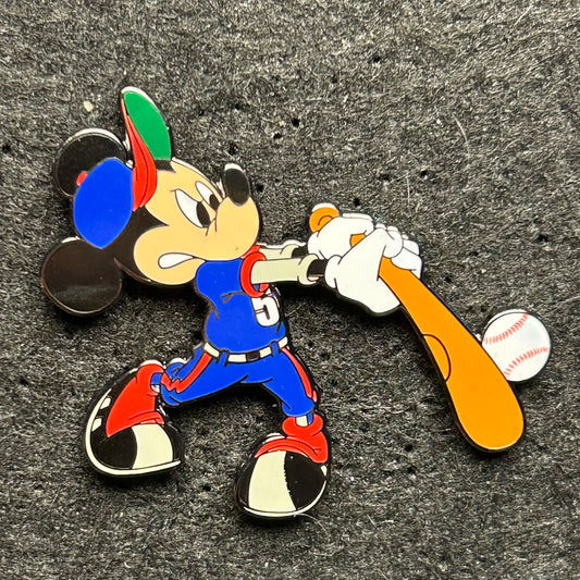 2001 - Mickey Mouse - Swinging a Bat - LE 3,000 - Disney Pin