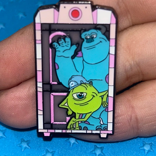 Loungefly - Sully and Mike - Monsters Inc Door - Stained Glass - Pin