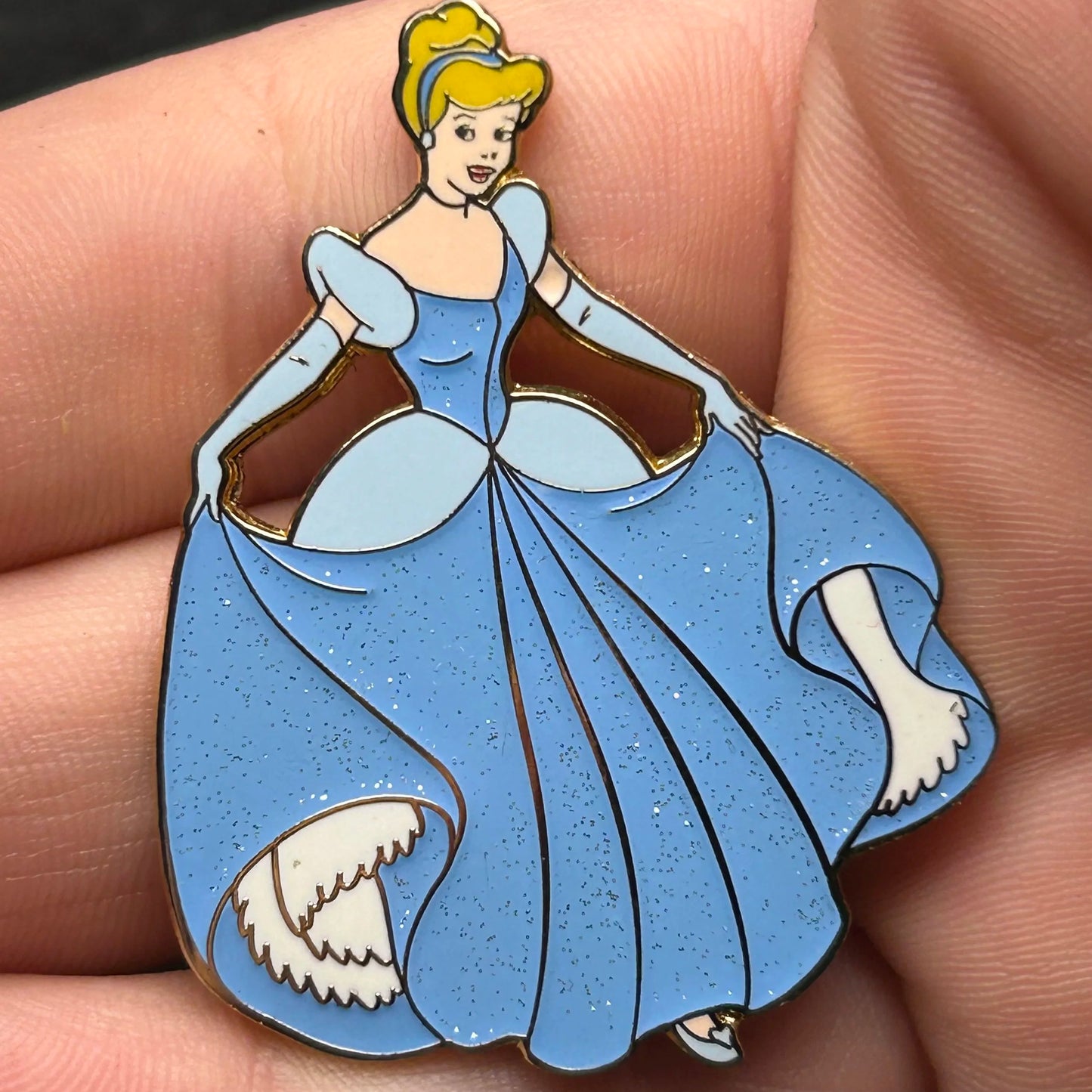 2002 - Cinderella - Full Body - Glitter Dress - Disney Pin