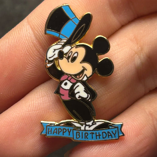 Vintage - Mickey Mouse - Happy Birthday - Tiny - Disney Pin