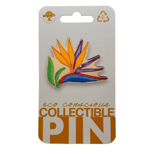 Bird of Paradise - Wooden Pin & Magnet