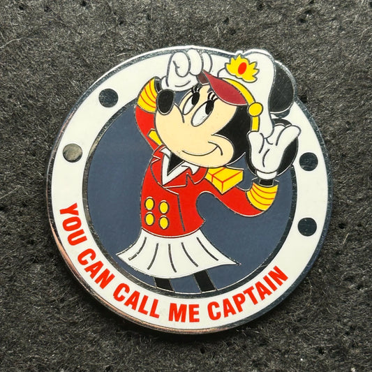 2020 - Minnie Mouse - Porthole - You Can Call Me Captain - DCL - Disney Pin