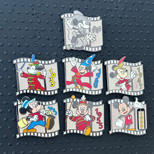 SET - 2000 - Mickey Mouse - Film Strips - Countdown to Millennium- Disney Pins