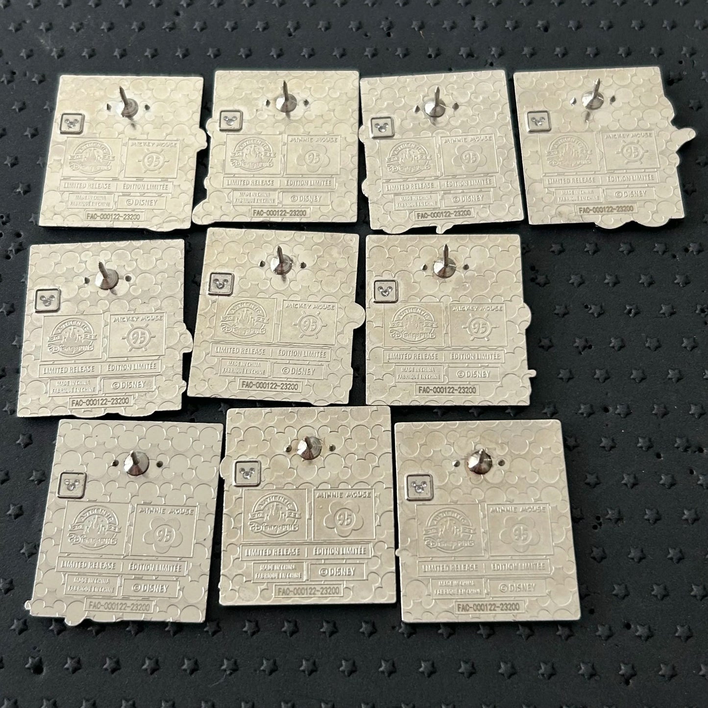 FULL SET - 10 Pins- Mickey and Minnie - 95 Magical Years - Film Strip - LR - Mystery Collection