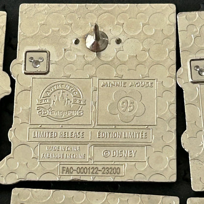 FULL SET - 10 Pins- Mickey and Minnie - 95 Magical Years - Film Strip - LR - Mystery Collection