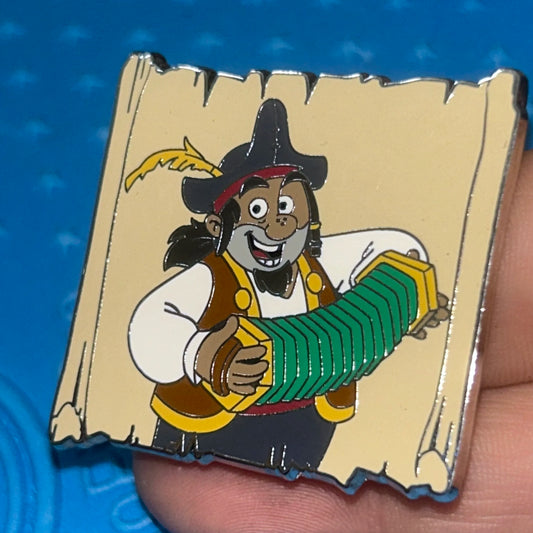 2015 - Sharky Pirate - Accordion Player - Jake and the Neverland - Disney Pin