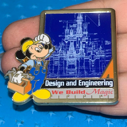 2005 - Mickey Mouse - Cast Exclusive - Castle - Design and Engineering - Disney Pin