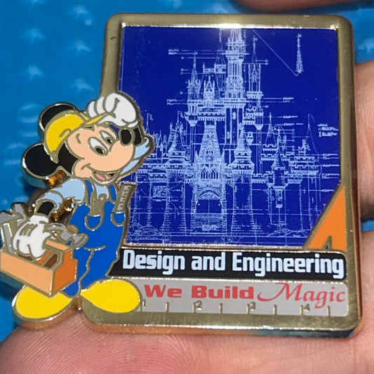 2005 - Mickey Mouse - Cast Exclusive - Castle - Design and Engineering - Disney Pin