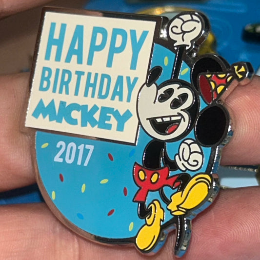 2017 - Happy Birthday - Mickey Mouse - LE 3,000 - Disney Pin