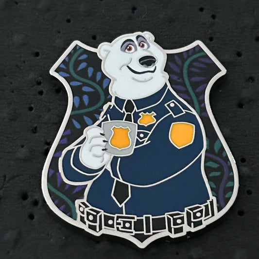 2022 - Major Friedkin - ZPD - Zootopia Police Badge - Polar Bear - Disney Pin