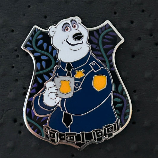 2022 - Major Friedkin - ZPD - Zootopia Police Badge - Polar Bear - Disney Pin