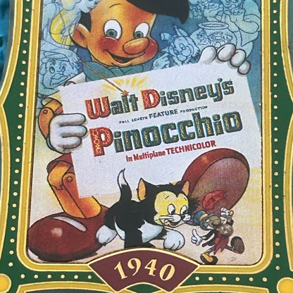 2001 - Pinocchio and Figaro - Movie Poster - Disney Pin