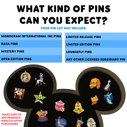 Bulk Disney Pin Lot (50 Pins)