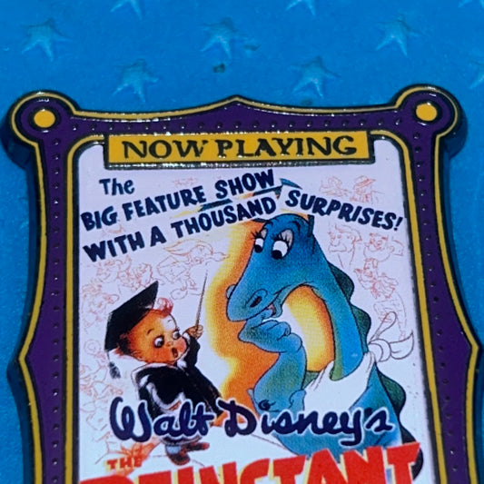 2001 - Reluctant Dragon - Movie Poster - Disney Pin