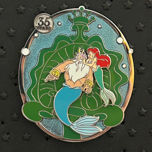 2024 - Ariel and King Triton - Little Mermaid - 30th Anniversary- LE 4,000 - Pin
