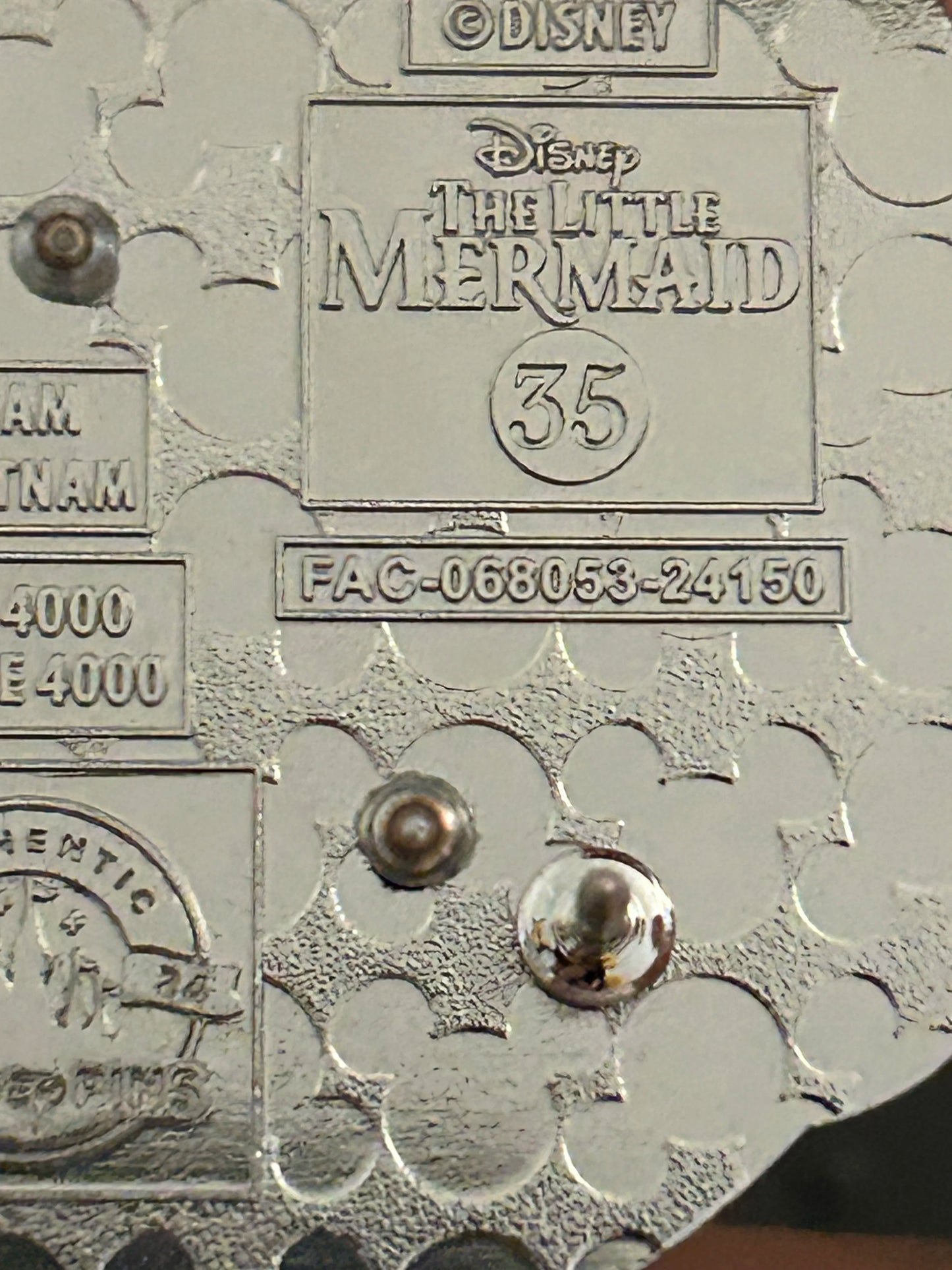 2024 - Ariel and King Triton - Little Mermaid - 30th Anniversary- LE 4,000 - Pin
