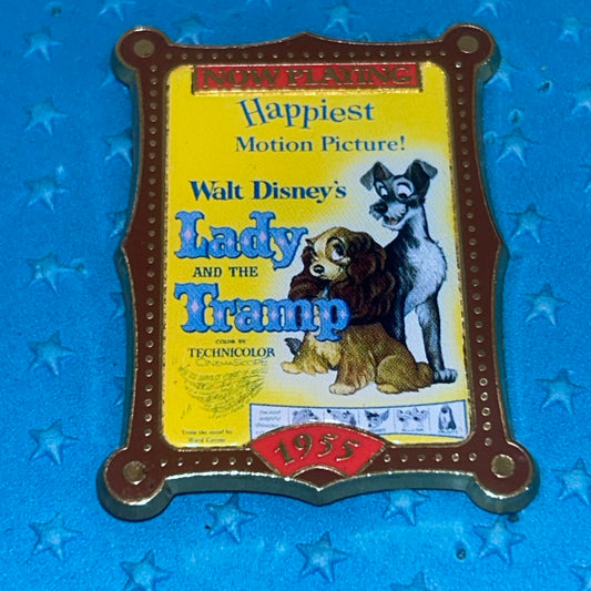 2001 - Lady and the Tramp 1955 - Movie Poster - Disney Pin