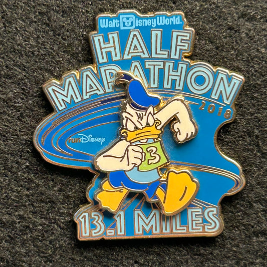 2018 - Donald Duck - 13.1 Miles - Half Marathon - WDW - LR - Disney Pin