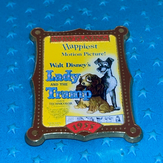 2001 - Lady and the Tramp 1955 - Movie Poster - Disney Pin