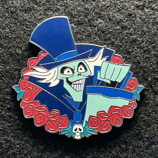 2024 - Hatbox Ghost - Haunted Mansion - Rose Frame - Mystery Pin