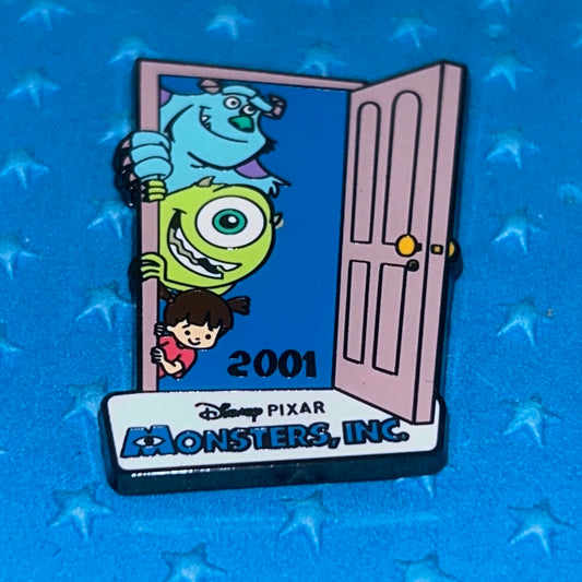 2001 - Mike Sully and Boo - Monsters Inc - Bedroom Closet Door - Disney Pin