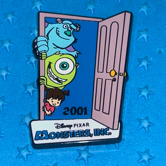 2001 - Mike Sully and Boo - Monsters Inc - Bedroom Closet Door - Disney Pin