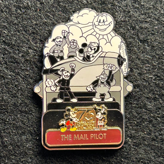 2004 - Mickey Mouse - Mail Pilot - 75th Anniversary - LE 2,000 - Disney Pin on Pin