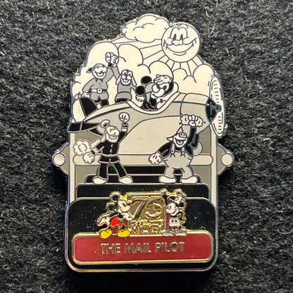 2004 - Mickey Mouse - Mail Pilot - 75th Anniversary - LE 2,000 - Disney Pin on Pin