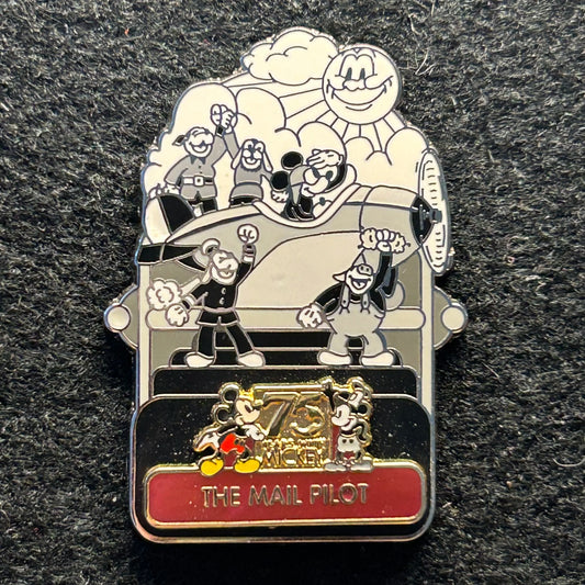 2004 - Mickey Mouse - Mail Pilot - 75th Anniversary - LE 2,000 - Disney Pin on Pin