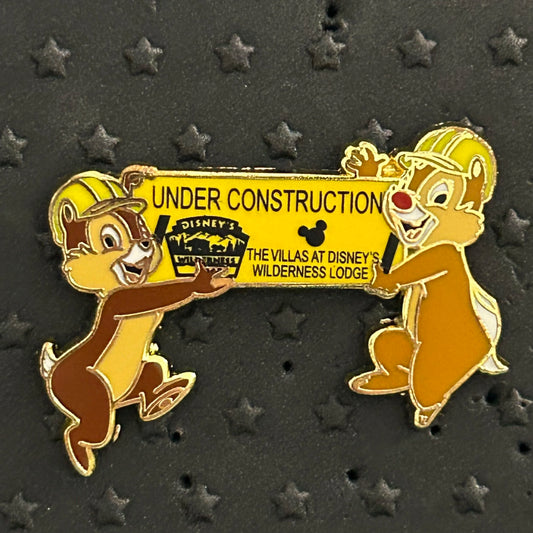2015 - Chip and Dale - Wilderness Lodge - WDW - Construction - Disney Pin