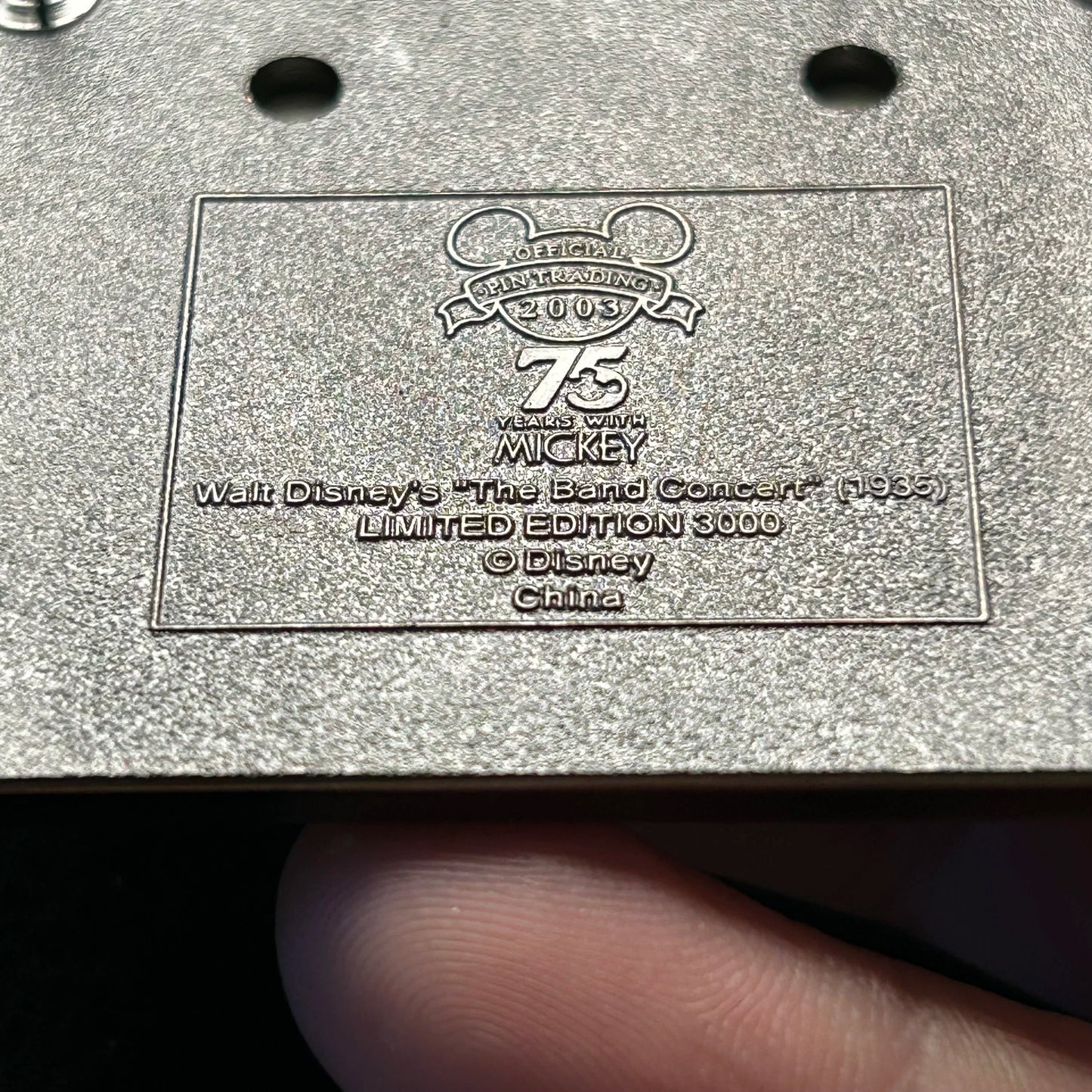 2003 - Vintage - Mickey Mouse - The Concert - WDW - LE 3,000 - Disney Pin with Stand