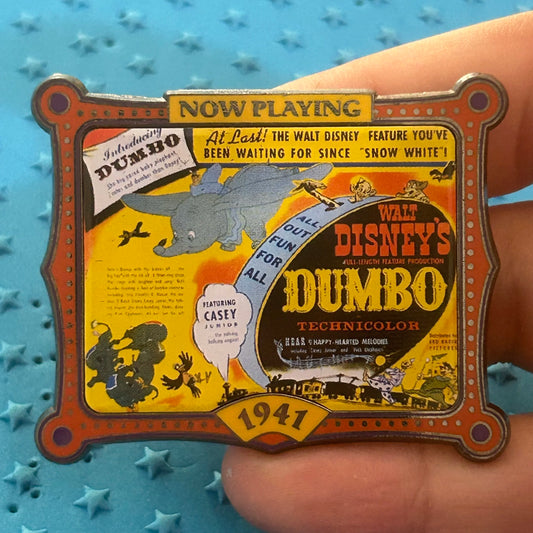 2000 - Dumbo Movie Poster 1941 - 100 Years Of Dreams - Disney Pin