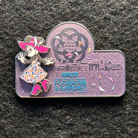 2024 - Minnie Mouse - LR - WDW - EPCOT - Flower and Garden - Disney Pin