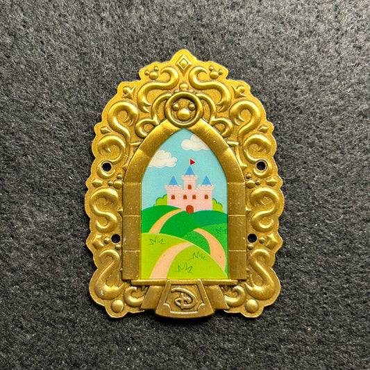 2024 - Build A Pin - Sleeping Beauty - Castle Scene - Frame Backer - Disney Pin