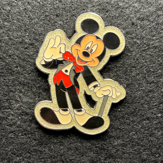Mickey Mouse - Tuxedo and Glitter Background - DLR - Disney Pin