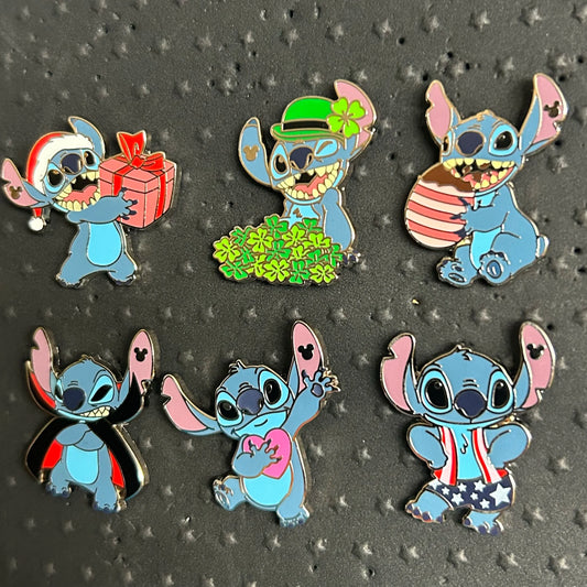 FULL SET - 2024 - Stitch - Hidden Disney Series - Disney Pins