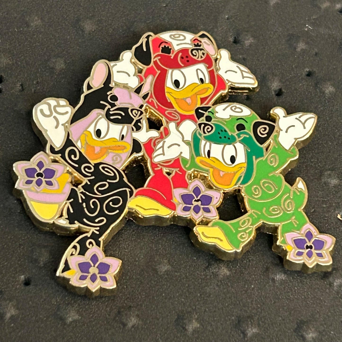 2021 - Huey, Dewey, Louie - LR - Lunar New Year - Year of the Dog - Disney Pin