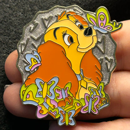 2025 - Lady - Lady and the Tramp - EPCOT - Flower and Garden - LR - Disney Pin
