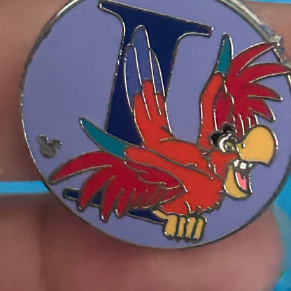 2009 - Iago - Aladdin - Hidden Mickey - Letter I - Disney Pin