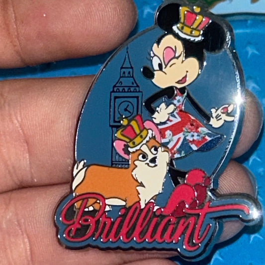 2020 - Minnie Mouse - Brilliant - United Kingdom - EPCOT - Corgi - Disney Pin