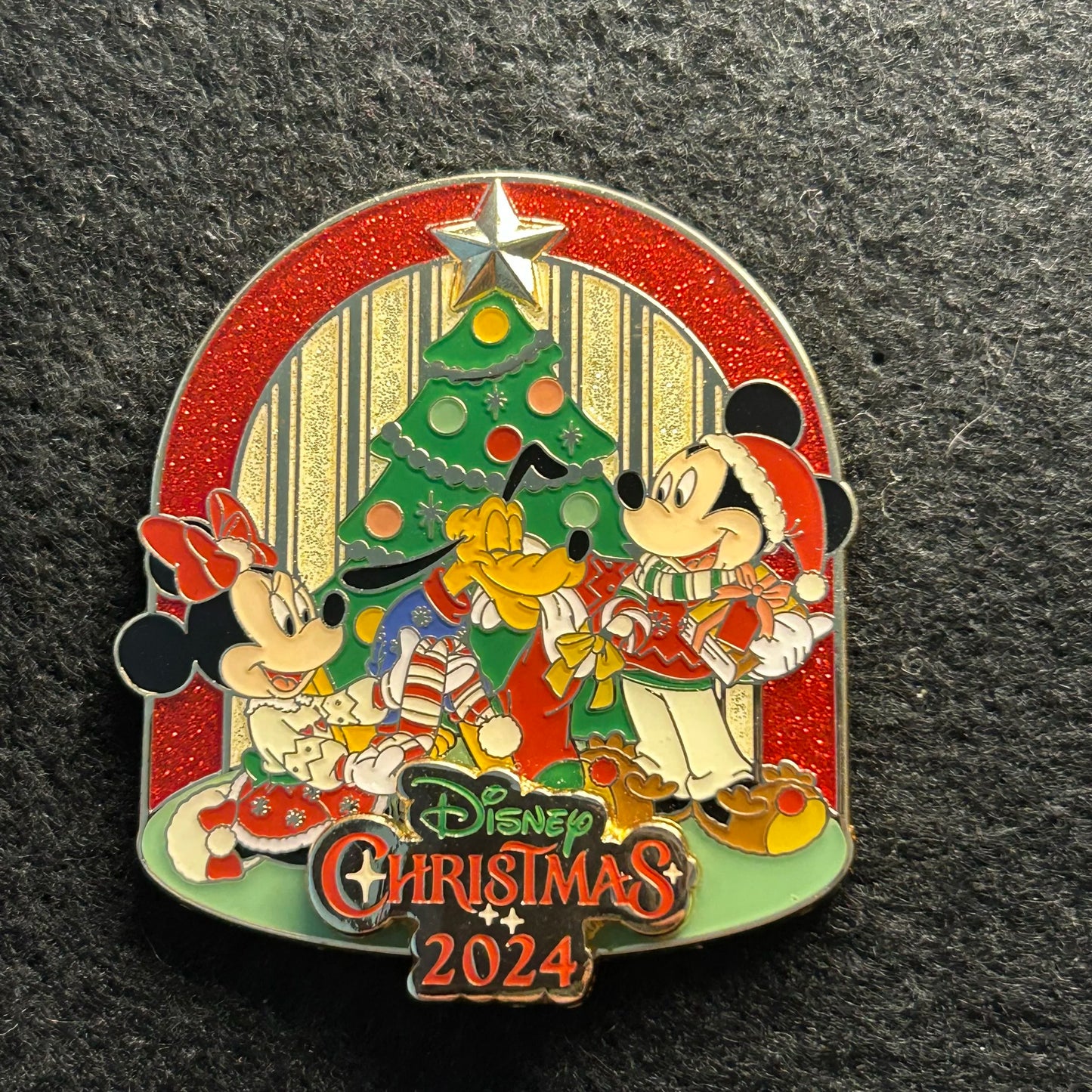 2024 - Mickey, Minnie, and Pluto - Christmas Day - TDLR - Disney Pin
