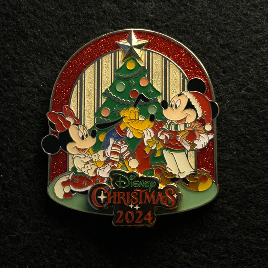 2024 - Mickey, Minnie, and Pluto - Christmas Day - TDLR - Disney Pin