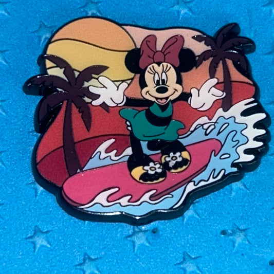 2024 - Loungefly - Minnie Mouse - Surfing at Sunset - Disney Pin